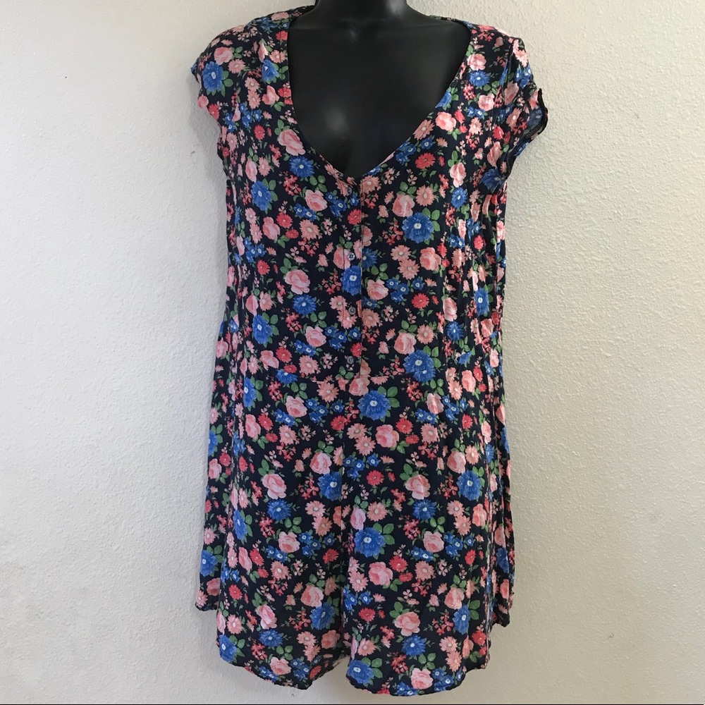 Cute ABERCROMBIE & FITCH Floral Romper Shorts Sz S